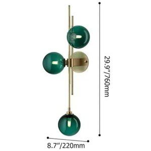 3 Globe mid-century modern scone